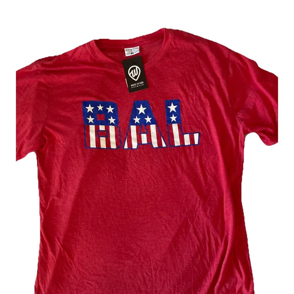 Where I’m From USA BALTIMORE T SHIRT Red Size XL